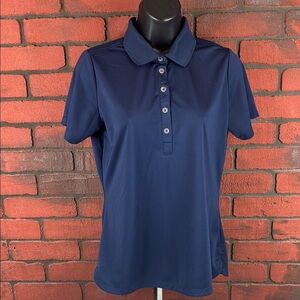 Nike Golf Women's Medium Blue Polo –‎ Dri-FIT Performance Top